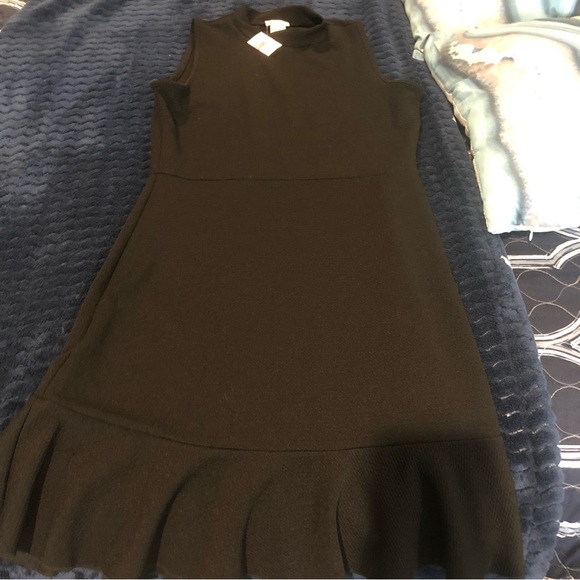 New Caution To The Wind black textures sleeveless dress - Picture 2 of 8